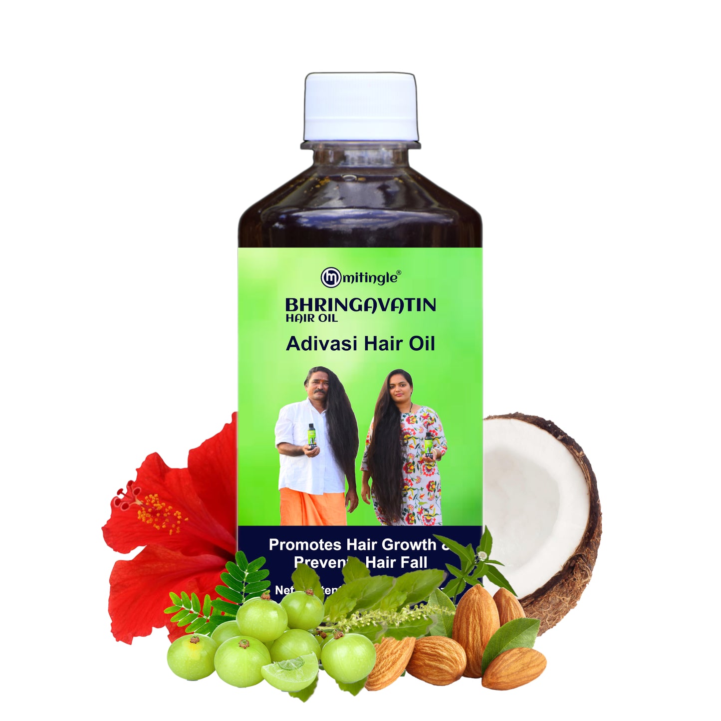Mitingle Bhringavatin Hair Oil | Adivasi Hair Oil, 500ml